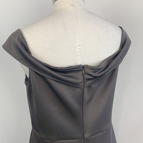 Armani Exchange NWT gray with black lace dress - Picture 8 of 13